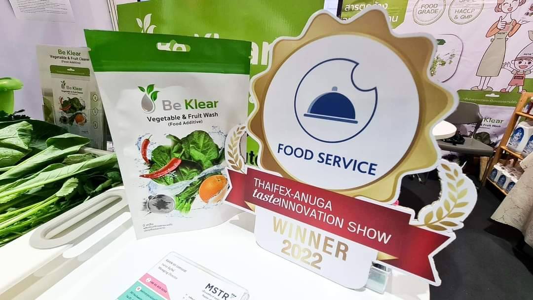 Photo of Be Klear package and THAIFEXtaste Innovation Show Winners Awards